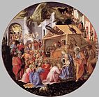 Fra Filippo Lippi Famous Paintings - Adoration of the Magi